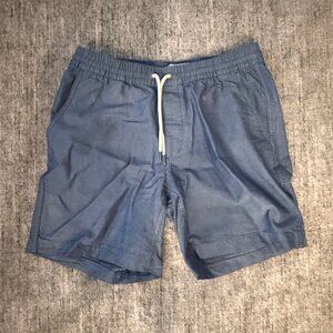 Taylor Stitch The Apres Short in Indigo Chambray - S